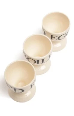 Emma Bridgewater Set Of Three Egg Cups -Highland Gift Outlet Store CF01350BLACKTOAST 2