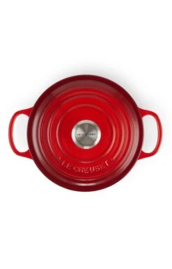 Le Creuset 24cm Round Casserole Dish -Highland Gift Outlet Store CF04151CERISE 3