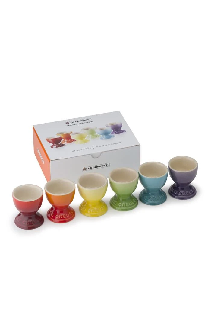 Le Creuset Set Of Six Egg Cups 1 Le Creuset Set Of Six Egg Cups