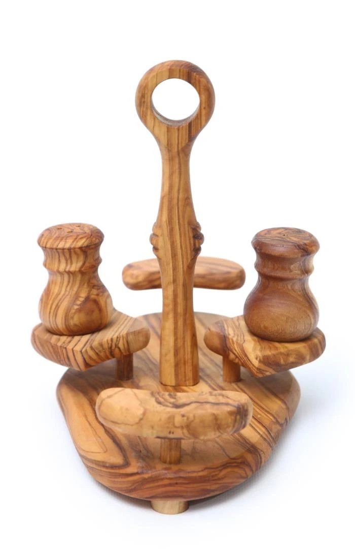 Olive Oil, Vinegar, Salt And Pepper Rack 2 Olive Oil, Vinegar, Salt And Pepper Rack - Image 2