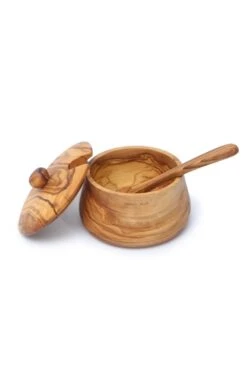 Wooden Sugar Bowl And Spoon -Highland Gift Outlet Store CF23133SPOON10CM 1