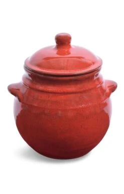 Glazed Storage Jar With Lid