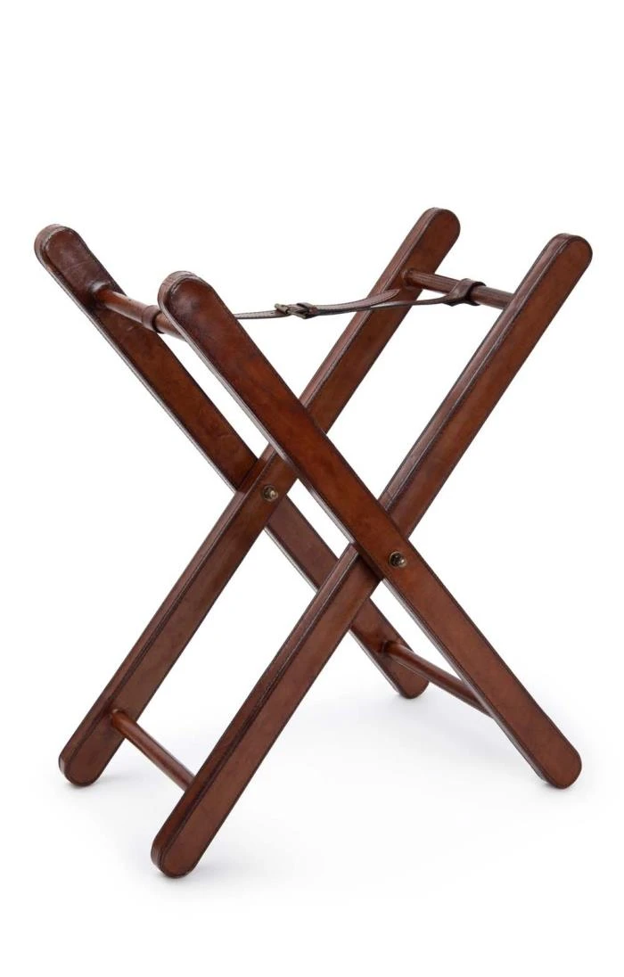 Leather Butler Tray With Stand 2 Leather Butler Tray With Stand - Image 2