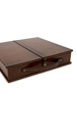 Leather Chess Set -Highland Gift Outlet Store CI15148CONKERLTHR 3