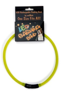 Flashing LED Rechargeable Dog Band