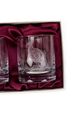 Burns Crystal Set Of 2 10oz Whisky Glasses -Highland Gift Outlet Store CK14507GROUSE 1