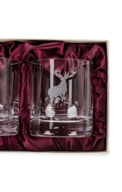 Burns Crystal Set Of 2 10oz Whisky Glasses -Highland Gift Outlet Store CK14507STAG 1