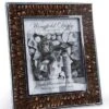 Silver Plated Real Feather 8x10in Photoframe