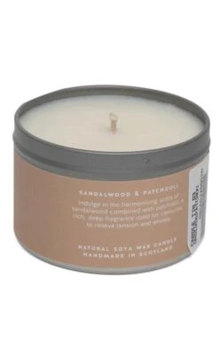 Isle Of Skye Candles Candle Tin -Highland Gift Outlet Store CS15032SNDLWDPATCHOULI 1