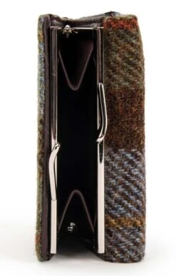 Unst Harris Tweed Clasp Purse -Highland Gift Outlet Store CT15020RBLUECHECK 4