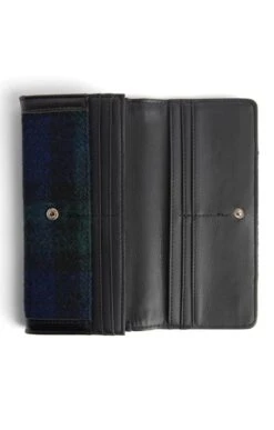 Bute Harris Tweed Flapover Purse -Highland Gift Outlet Store CT15035BLACKWATCH 2