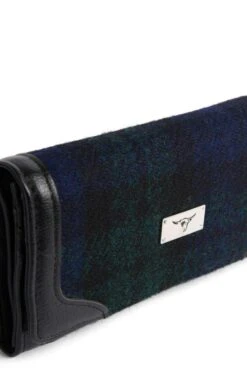 Bute Harris Tweed Flapover Purse -Highland Gift Outlet Store CT15035BLACKWATCH 3