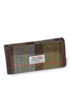 Bute Harris Tweed Flapover Purse -Highland Gift Outlet Store CT15035BLUECHECK 1