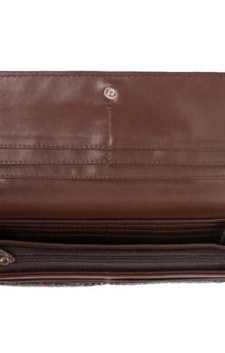 Bute Harris Tweed Flapover Purse -Highland Gift Outlet Store CT15035BLUECHECK 2