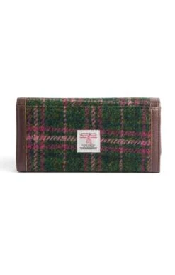Bute Harris Tweed Flapover Purse -Highland Gift Outlet Store CT15035DKGREEN 1