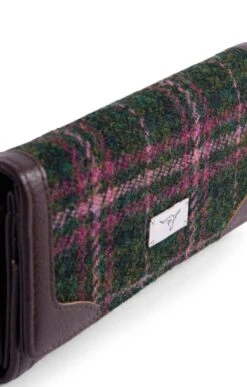 Bute Harris Tweed Flapover Purse -Highland Gift Outlet Store CT15035DKGREEN 2