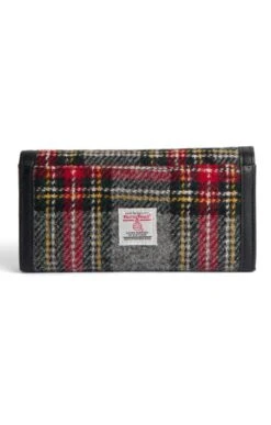 Bute Harris Tweed Flapover Purse -Highland Gift Outlet Store CT15035GREYSTEWART 1