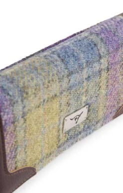 Bute Harris Tweed Flapover Purse -Highland Gift Outlet Store CT15035LILACCHECK 2