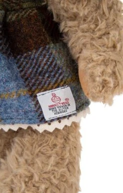 35cm Individually Dressed Harris Tweed Bears -Highland Gift Outlet Store CT15049RBLUECHECK 3