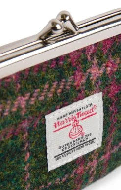 Harris Tweed Eigg Coin Purse -Highland Gift Outlet Store CT15056DKGREEN 1