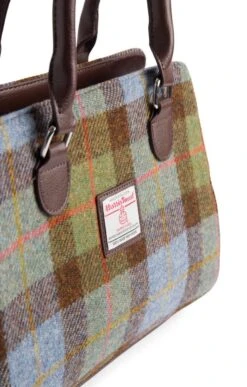 Harris Tweed Findhorn Two Handle Tote -Highland Gift Outlet Store CT15066BLUE 2