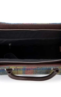 Harris Tweed Findhorn Two Handle Tote -Highland Gift Outlet Store CT15066RRASPBLUEGREEN 3