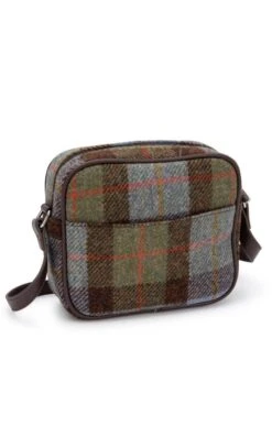 Harris Tweed Almond Square Mini Bag 23 Harris Tweed Almond Square Mini Bag -Highland Gift Outlet Store CT15095RBLUECHECK 2