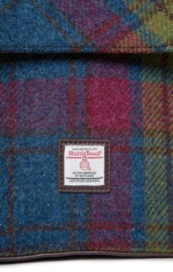 Harris Tweed Tummel Mini Backpack -Highland Gift Outlet Store CT15096GCRASPBLUEGREEN 3
