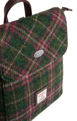 Harris Tweed Tummel Mini Backpack -Highland Gift Outlet Store CT15096XDKGREEN 2
