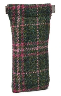 Harris Tweed Glasses Case -Highland Gift Outlet Store CT15097DKGREEN 1 1