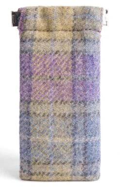 Harris Tweed Glasses Case -Highland Gift Outlet Store CT15097LILACCHECK 1