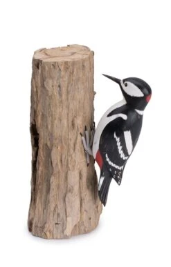 Hand Carved Greater Spotted Woodpecker
