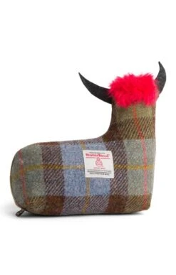 Harris Tweed Highland Cow Doorstop