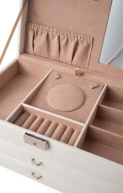 Rectangular Two Drawer Jewellery Box -Highland Gift Outlet Store CY03056IVORYLOREN 2 1