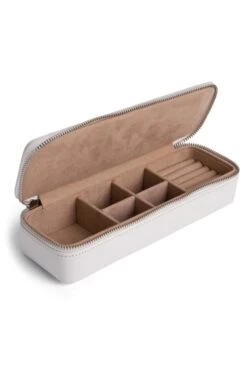 Leather Traveller Jewellery Case -Highland Gift Outlet Store CY03082IVORY 1