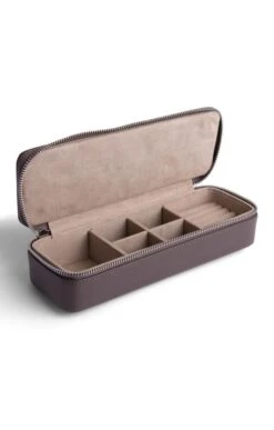 Leather Traveller Jewellery Case -Highland Gift Outlet Store CY03082MINK 1