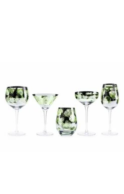 Artland Tropical Leaves Glassware Collection -Highland Gift Outlet Store CY15140MARTINI25CL 1