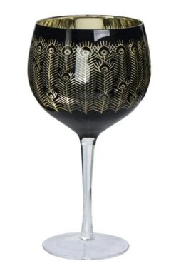 Midnight Peacock Glass