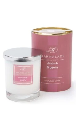 Marmalade Of London Boxed Candle -Highland Gift Outlet Store CY15222RHUBARBPEONY 1