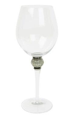 Silver Diamante Drinking Glasses