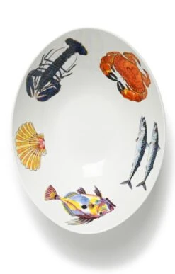 Richard Bramble Oval Bowl -Highland Gift Outlet Store CY20108MULTISHELLFISH 1 1