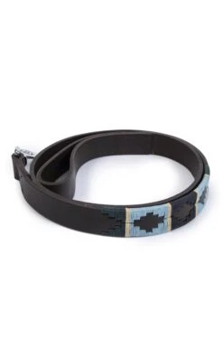 Argentinean Dog Lead -Highland Gift Outlet Store GJ12208GRNPALEBLUNVYCRMSTRP 1 1