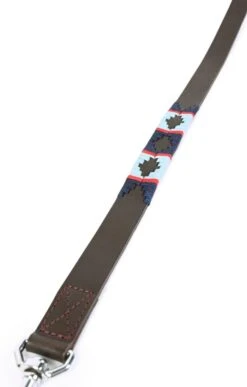 Argentinean Dog Lead -Highland Gift Outlet Store GJ12208NVYBLUREDSTRP 1