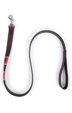 Argentinean Dog Lead -Highland Gift Outlet Store GJ12208REDNVYCRMSTRP 2