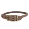 18 Inch Round Leather Dog Collar