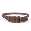 22 Inch Round Leather Dog Collar