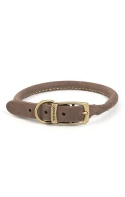 26 Inch Round Leather Dog Collar