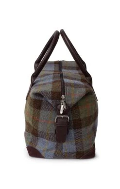 Esk Harris Tweed Holdall -Highland Gift Outlet Store GT00809BLUECHECK 2