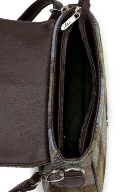 Beauly Harris Tweed Shoulder Bag -Highland Gift Outlet Store GT00893BLUECHECK 7