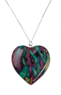Heathergems Large Heart Pendant